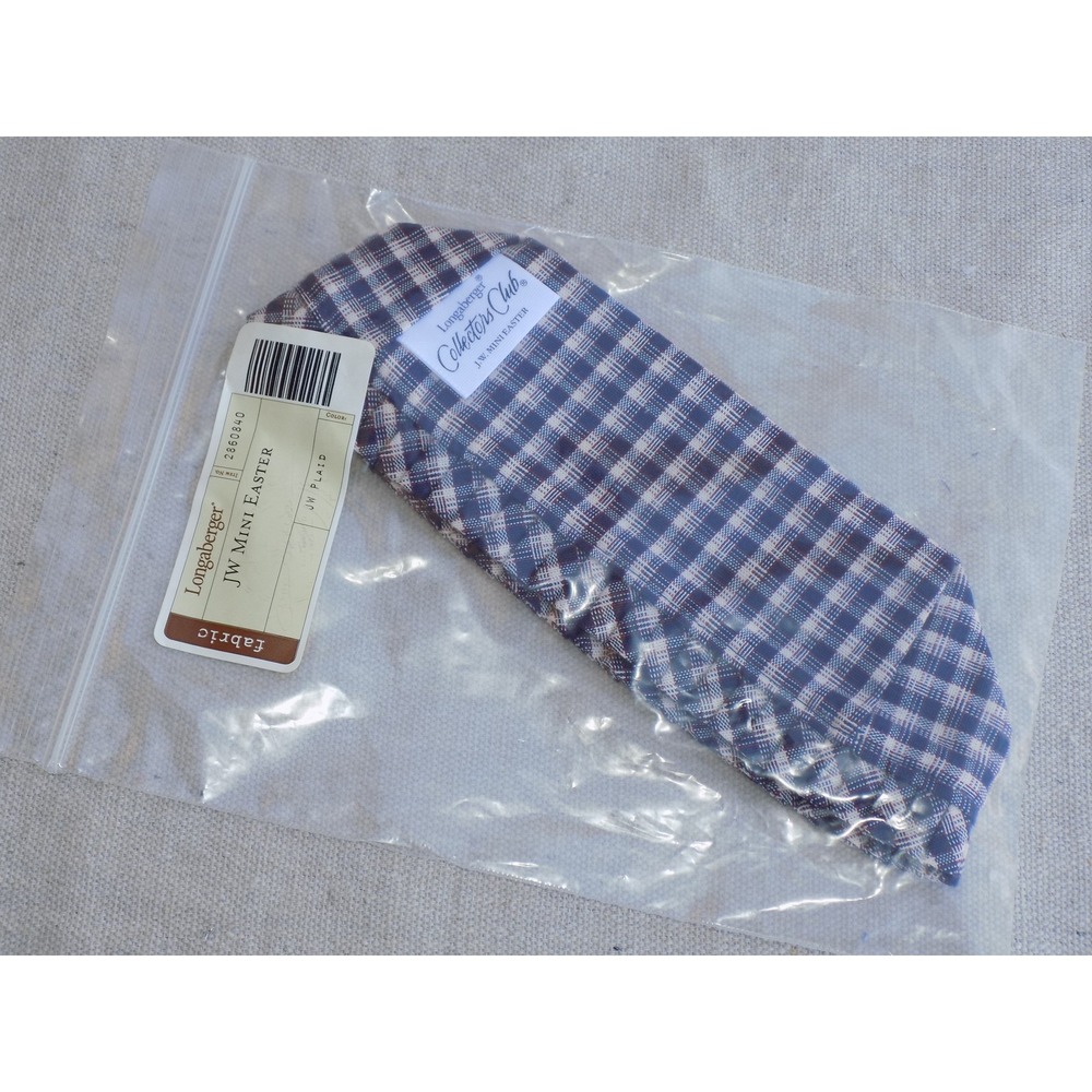 JW Plaid J.W. Mini Easter Basket Liner Longaberger - Picture 3 of 4